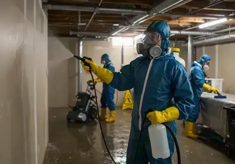 Basement Sanitization and Antimicrobial Treatment process in New Windsor, NY